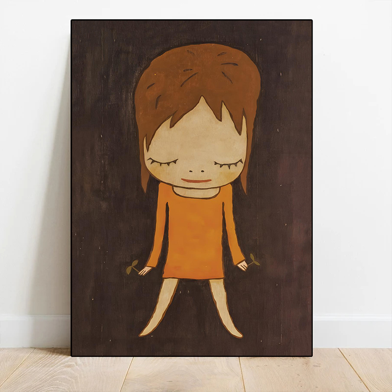 1pc 프레임리스 캔버스 페인팅 요시토모 나라 드림 인 - Abstract Oil Painting 리뷰 및 가격