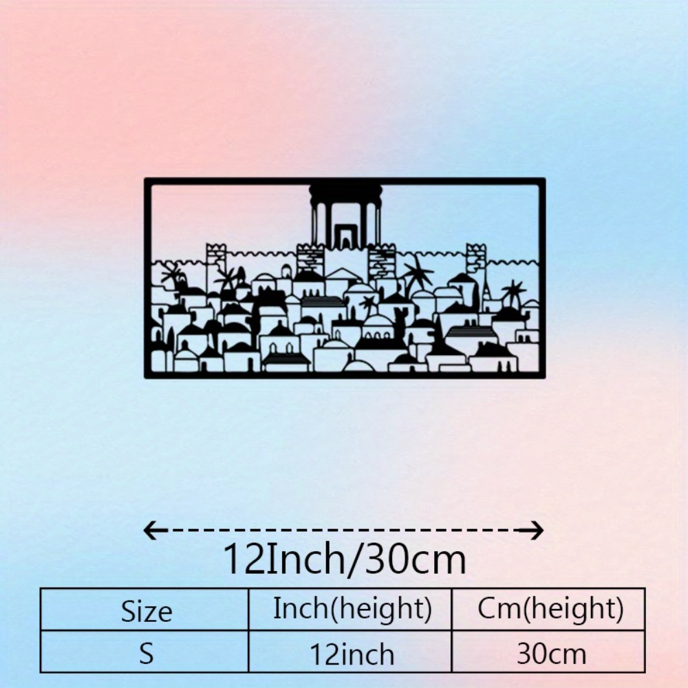 CIFBUY 금속 벽 예술 예루살렘 벽화 동상 유대 문 - Home Decor Wall Art 리뷰 및 가격